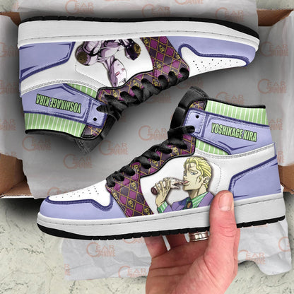 JoJo's Bizarre Adventure Yoshikage Kira Sneakers Custom Anime Shoes - 2 - GearAnime