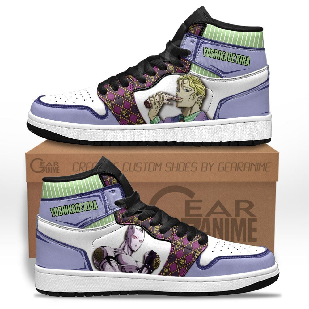 JoJo's Bizarre Adventure Yoshikage Kira Sneakers Custom Anime Shoes - 1 - GearAnime