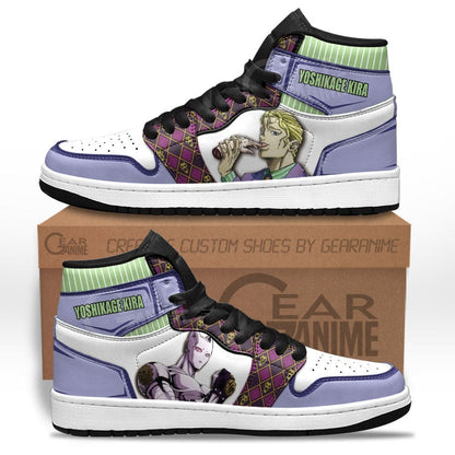 JoJo's Bizarre Adventure Yoshikage Kira Sneakers Custom Anime Shoes - 1 - GearAnime