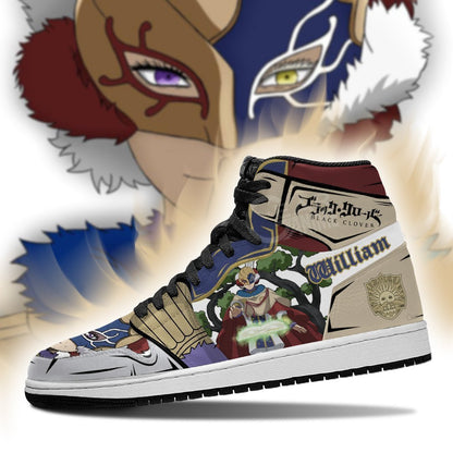 Golden Dawn William Vangeance Sneakers Black Clover Anime Shoes - 3 - GearAnime