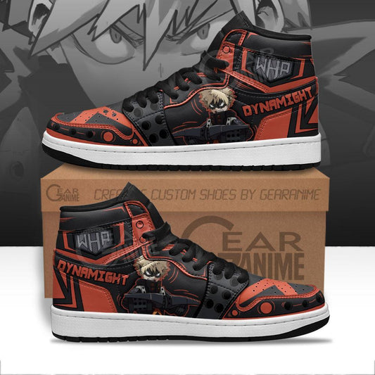 Musketeer Katsuki Bakugo Sneakers Custom Anime My Hero Academia Shoes - 1 - GearAnime