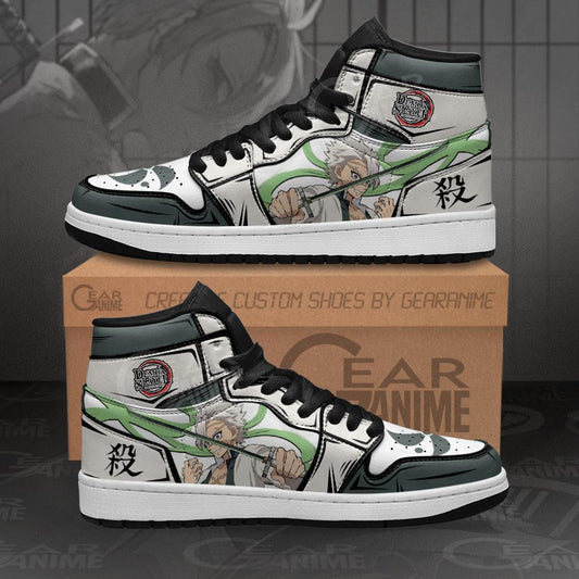 Sanemi Shinazugawa Sneakers Custom Demon Slayer Anime Shoes - 1 - GearAnime