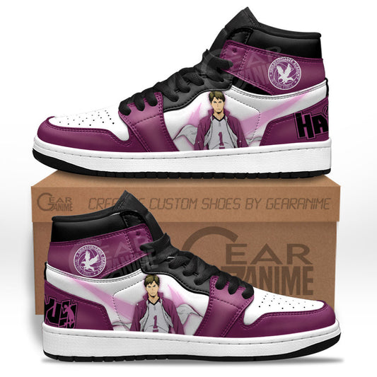 Wakatoshi Ushijima Sneakers Haikyuu Custom Anime Shoes for OtakuGear Anime