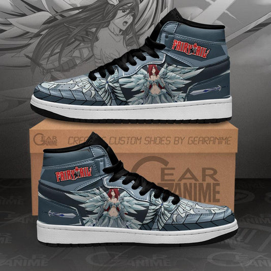 Erza Scarlet Sneakers Heaven Amor Custom Anime Fairy Tail Shoes - 1 - GearAnime