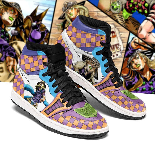 JoJo's Bizarre Adventure Sneakers Gyro Zeppeli Anime Shoes - 1 - GearAnime