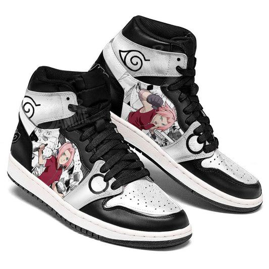 Sakura Haruno Sneakers Custom Anime Shoes Mix MangaGear Anime