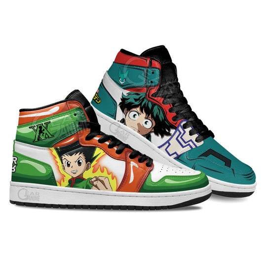 Izuku Midoriya and Gon Freecss Anime Custom Shoes Gear Anime