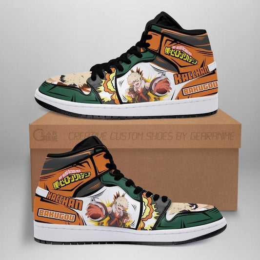 Katsuki Bakugo Sneakers Custom My Hero Academia Anime Shoes MN05 - 1 - GearAnime