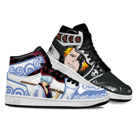 Ichigo Kurosaki and Gintoki Sakata Anime Custom Shoes Gear Anime
