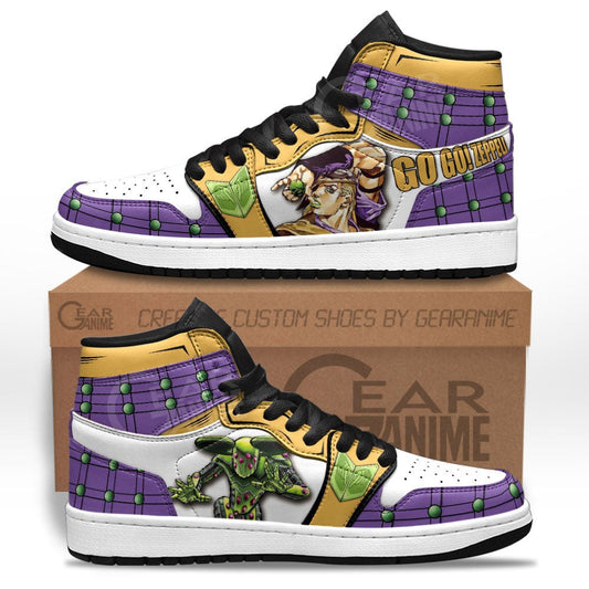JoJo's Bizarre Adventure Gyro Zeppeli Sneakers Custom Anime Shoes - 1 - GearAnime
