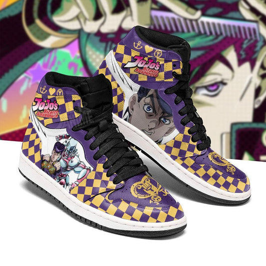 JoJo's Bizarre Adventure Sneakers Josuke Higashikata Anime Shoes - 1 - GearAnime