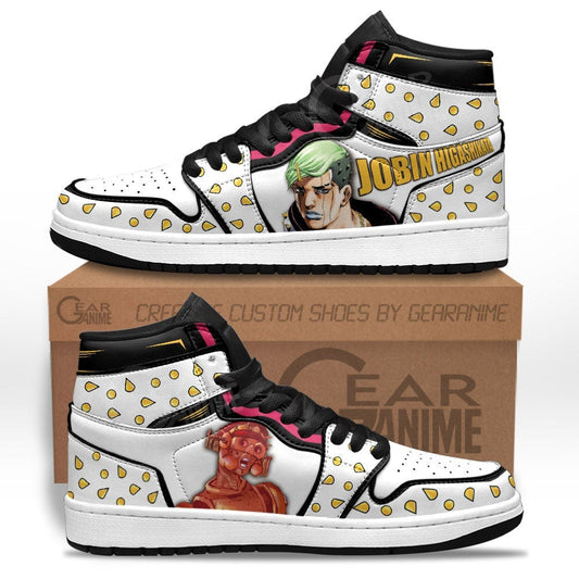 JoJo's Bizarre Adventure Jobin Higashikata Sneakers Custom Anime Shoes - 1 - GearAnime