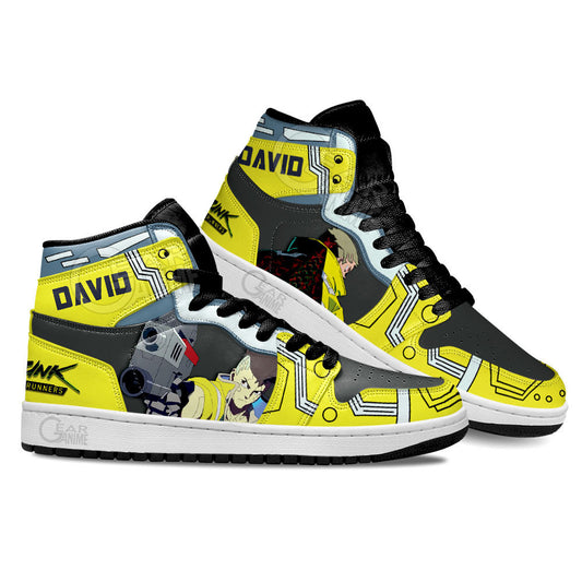Cyberpunk David Martinez Shoes Custom For Anime Fans Gear Anime