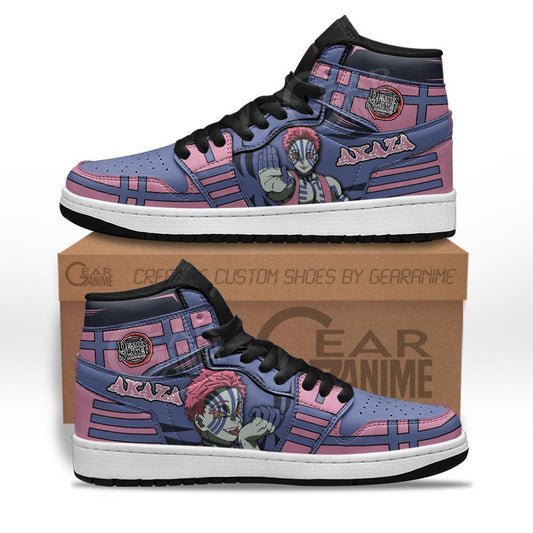 Demon Akaza Sneakers Custom Anime Demon Slayer Shoes - 1 - GearAnime