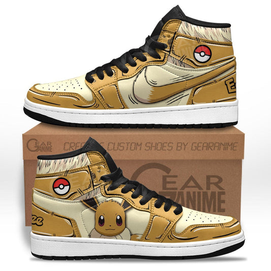 Pokemon Eevee Sneakers Custom Anime Shoes - 1 - GearAnime