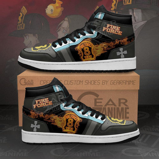 Fire Force Company 8 Sneakers Custom Anime Shoes - 1 - GearAnime