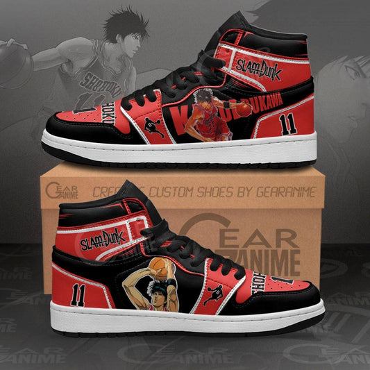 Kaede Rukawa Sneakers Custom Anime Slam Dunk Shoes - 1 - GearAnime