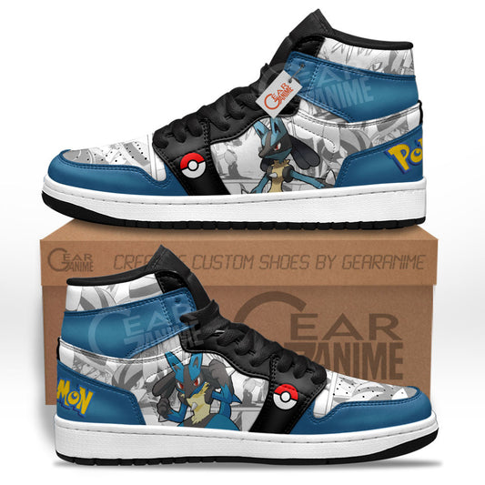 Pokemon Lucario Custom Manga Anime Shoes MV0123 Gear Anime