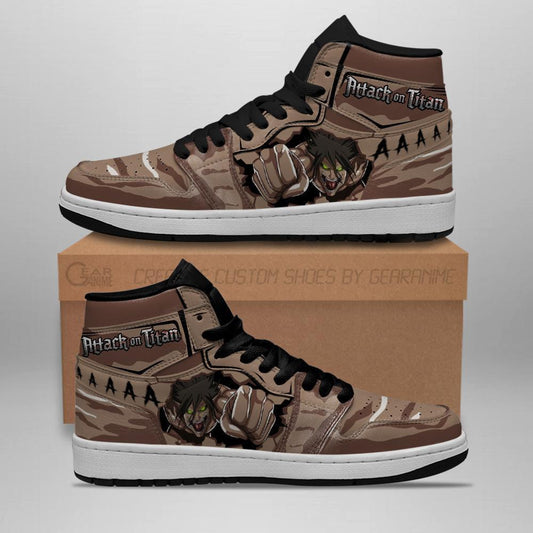 Eren Titan Sneakers Costume Attack On Titan Anime Sneakers - 1 - GearAnime