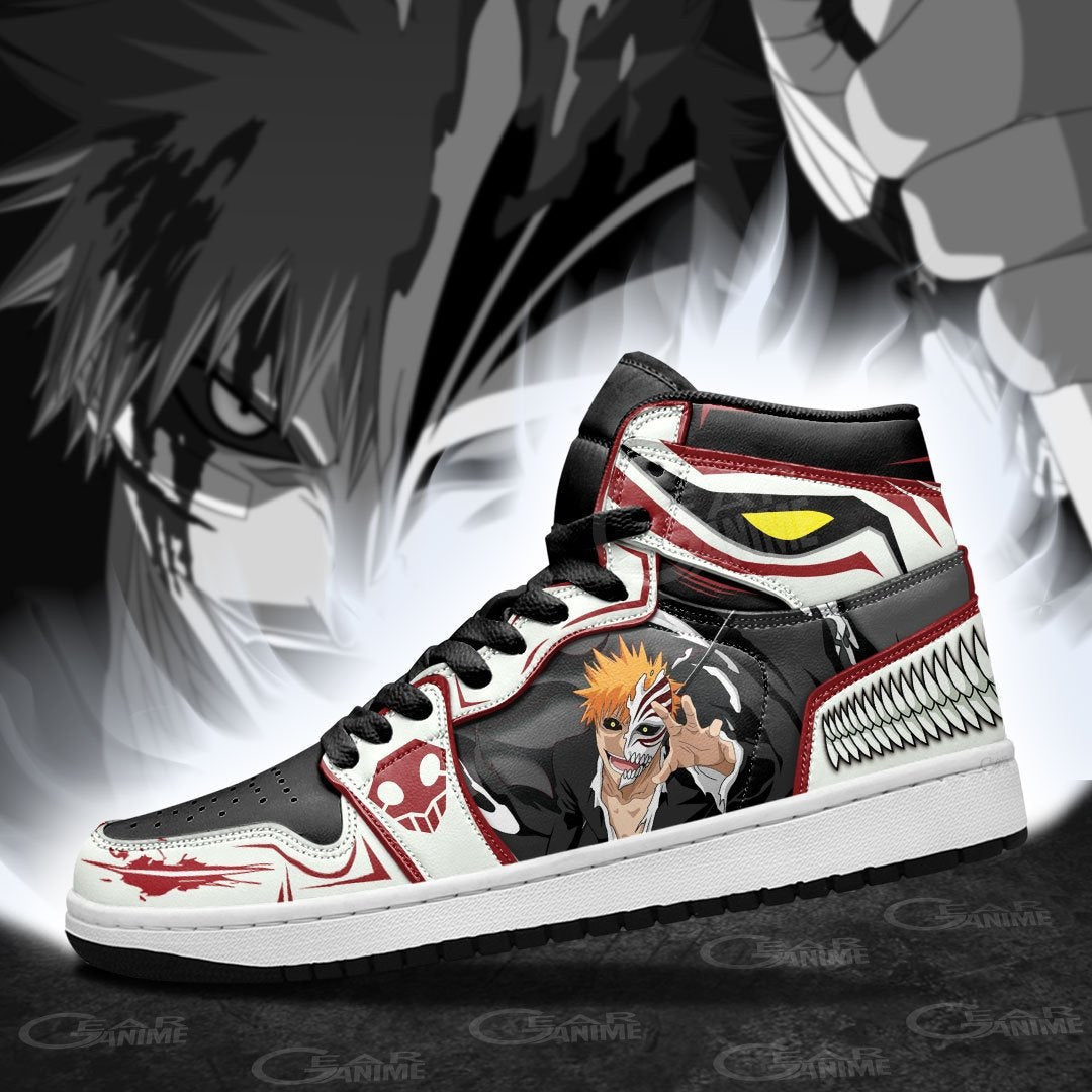 Hollow Ichigo Kurosaki Sneakers Custom Anime Bleach Shoes - 4 - GearAnime