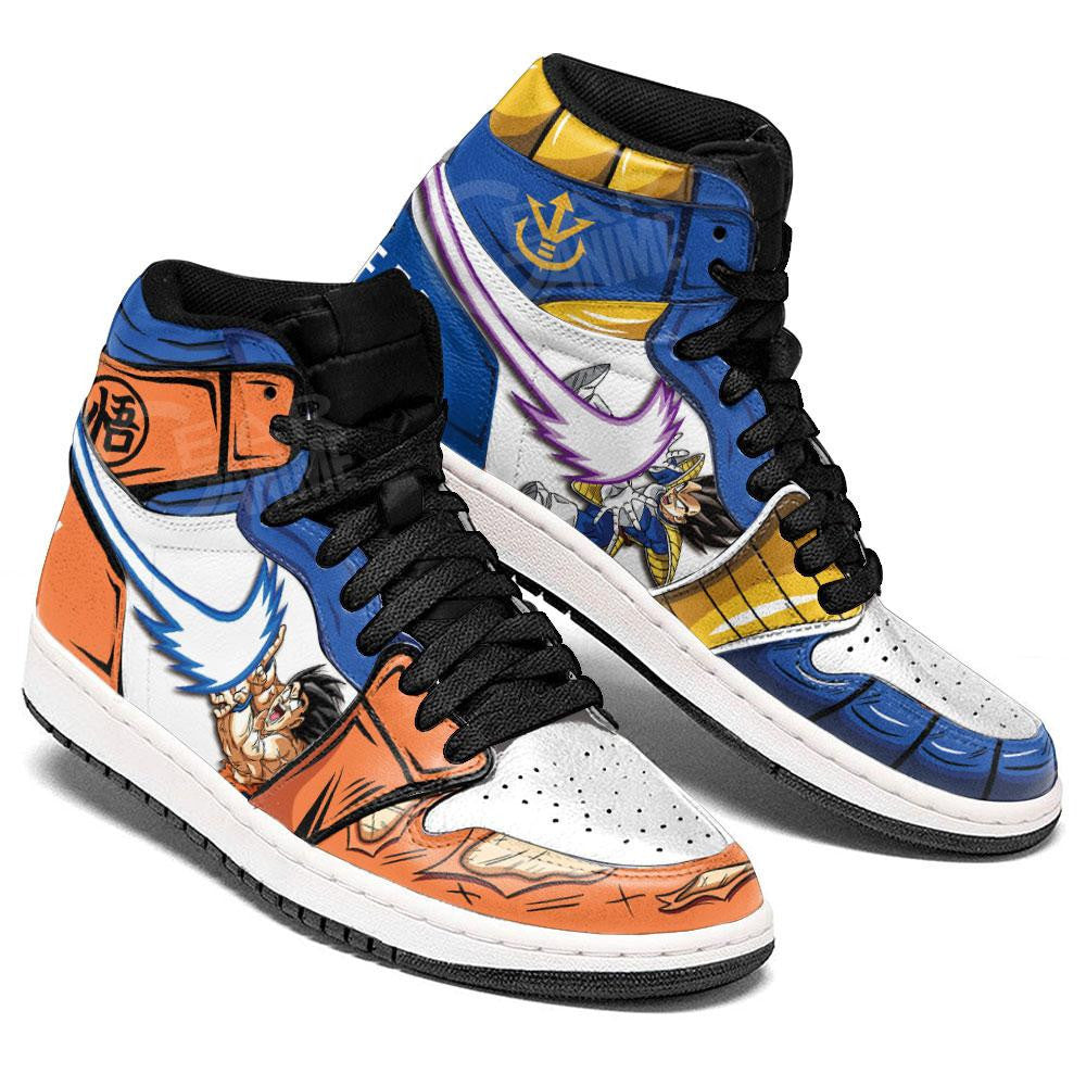 Goku And Vegeta Ki Blast Sneakers Custom Anime Dragon Ball Shoes - 3 - GearAnime