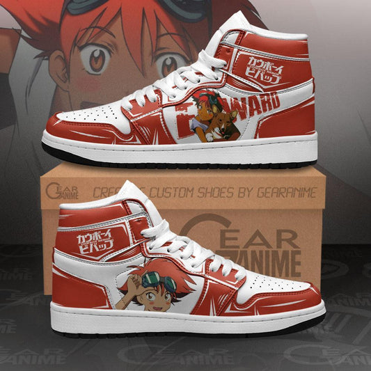 Edward Sneakers Cowboy Bebop Custom Anime Shoes MN11 - 1 - GearAnime