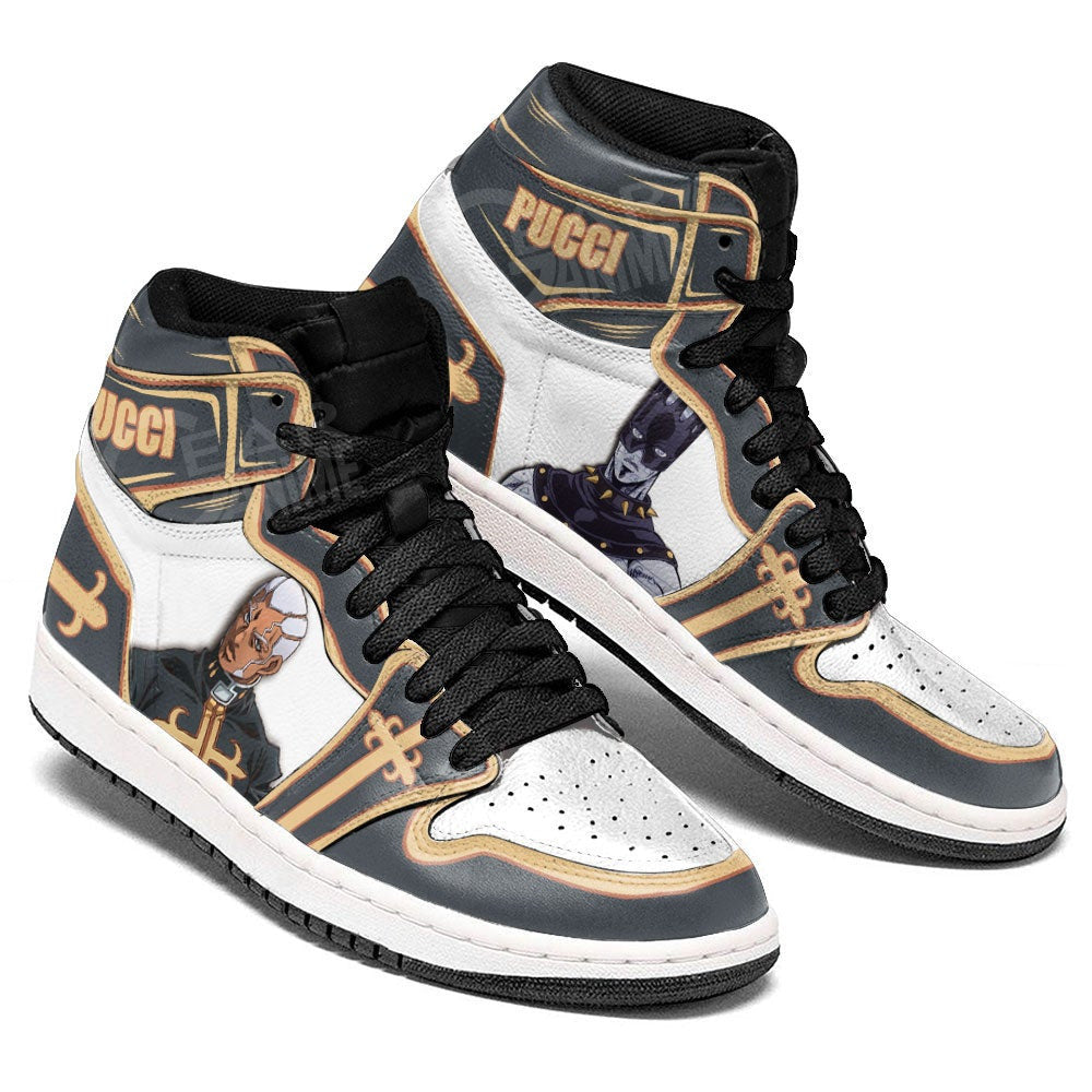 JoJo's Bizarre Adventure Enrico Pucci Sneakers Custom Anime Shoes - 4 - GearAnime