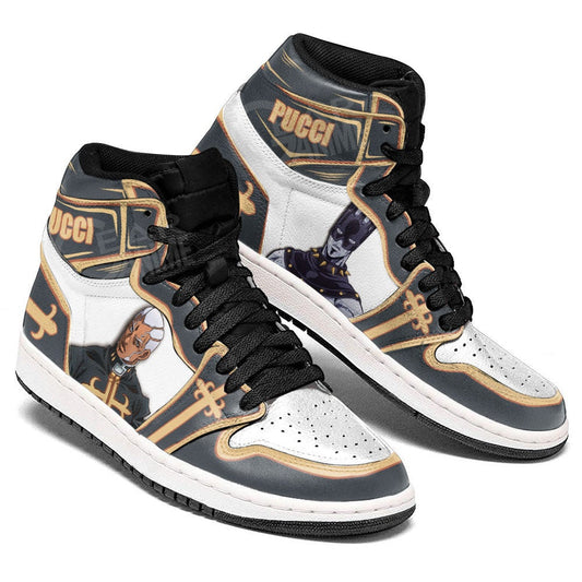 JoJo's Bizarre Adventure Enrico Pucci Sneakers Custom Anime Shoes - 4 - GearAnime