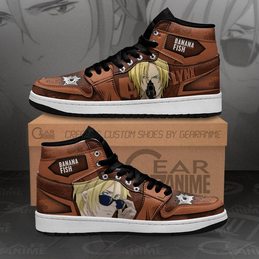 Ash Lynx Sneakers Custom Anime Banana Fish Shoes - 1 - GearAnime