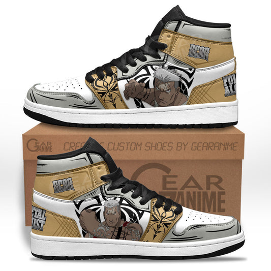 Scar Sneakers Custom Fullmetal Alchemist Anime ShoesGear Anime