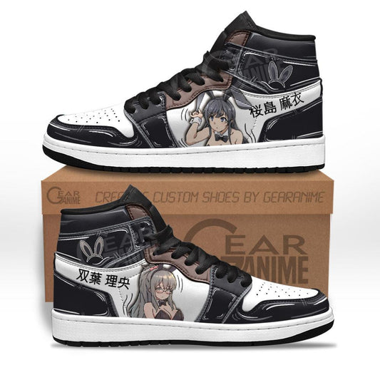 Rio Futaba and Sakurajima Mai Sneakers Custom Bunny Girls Anime Shoes - 1 - GearAnime