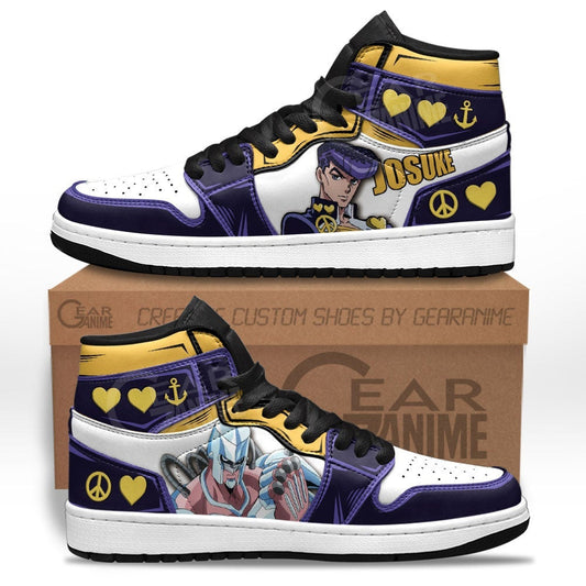 JoJo's Bizarre Adventure Josuke Higashikata Sneakers Custom Anime Shoes - 1 - GearAnime