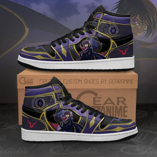 Lelouch Lamperouge Sneakers Custom Anime Code Geass Shoes - 1 - GearAnime