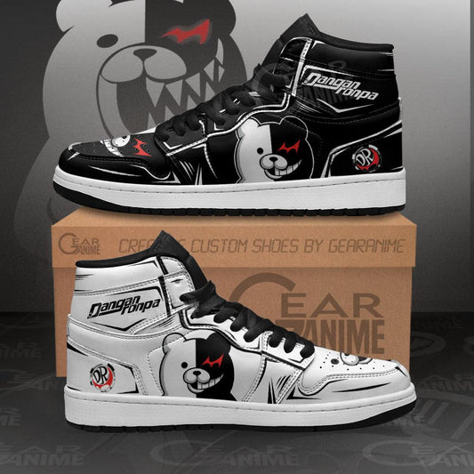 Monokuma Sneakers Danganronpa Custom Anime Shoes - 1 - GearAnime