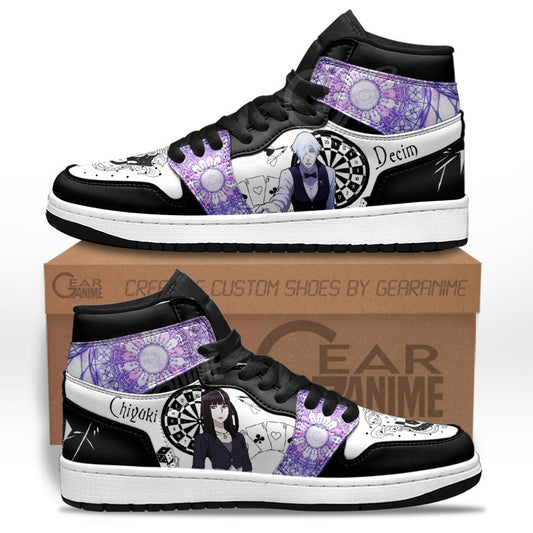 Chiyuki and Decim Sneakers Death Parade Custom Anime ShoesGear Anime