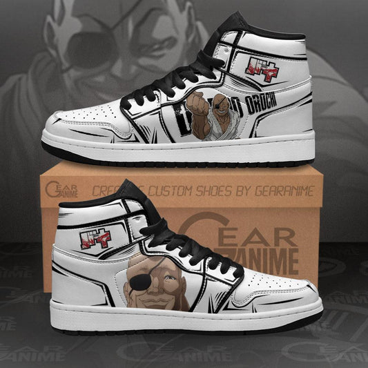 Doppo Orochi Sneakers Baki Custom Anime Shoes MN11 - 1 - GearAnime