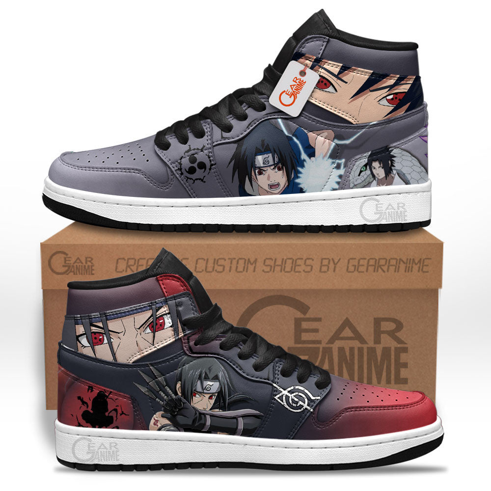 Sasuke Uchiha and Itachi Uchiha Anime Shoes Custom Sneakers MN2102 Gear Anime