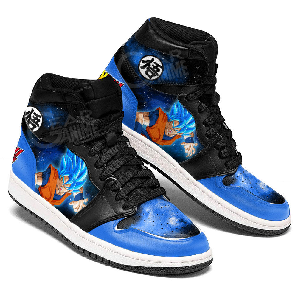 Goku Blue Sneakers Custom Dragon Ball Anime Shoes Mix GalaxyGear Anime