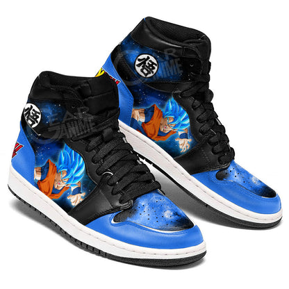 Goku Blue Sneakers Custom Dragon Ball Anime Shoes Mix GalaxyGear Anime