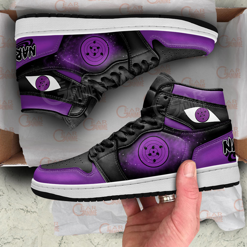 Sasuke Uchiha Rinnegan J1s Sneakers Anime Custom