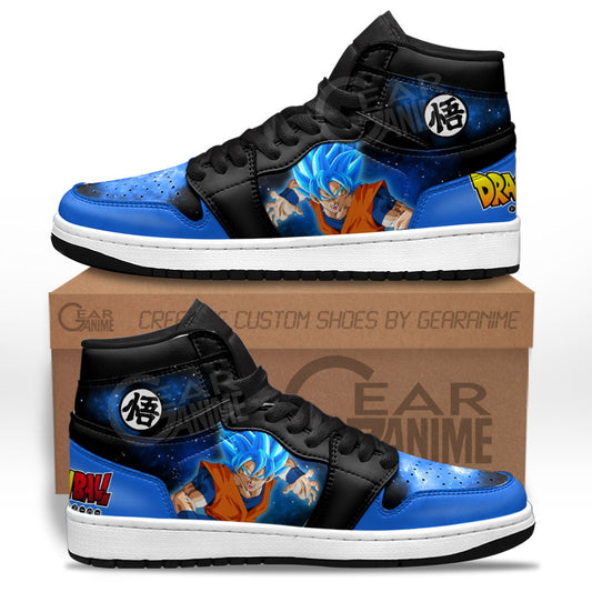 Goku Blue Sneakers Custom Dragon Ball Anime Shoes Mix GalaxyGear Anime