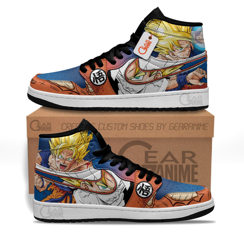 Goku Super Saiyan Shoes DB Anime Custom Sneakers MN2102 Gear Anime