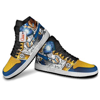 Vegeta Blue J1 Sneakers - Custom Anime Design