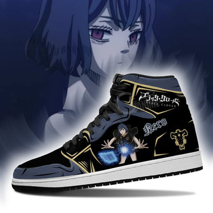 Black Bull Nero Secre Swallowtail Sneakers Black Clover Anime Shoes - 3 - GearAnime
