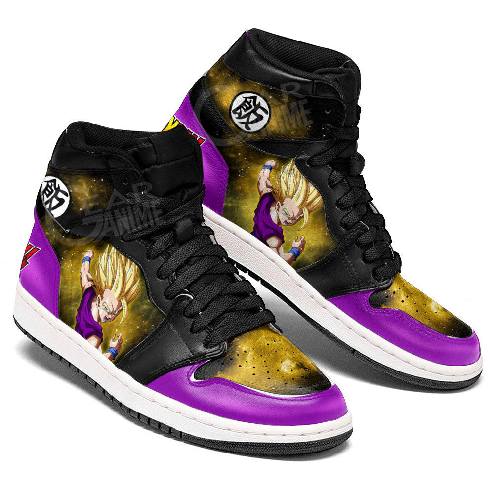 Gohan Super Saiyan Sneakers Custom Dragon Ball Anime Shoes Mix GalaxyGear Anime