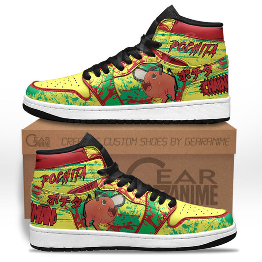 Pochita Sneakers Chainsaw Man Custom Anime Shoes for OtakuGear Anime