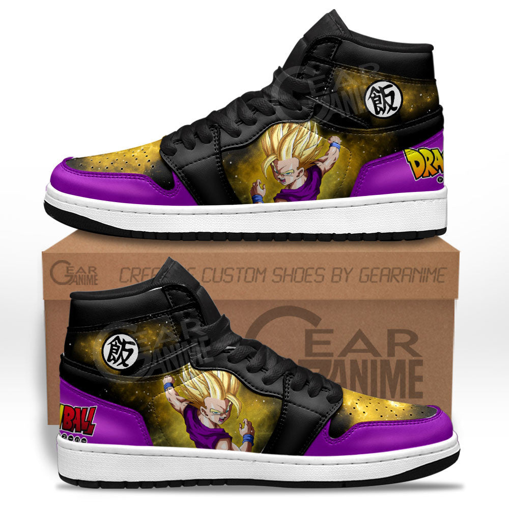 Gohan Super Saiyan Sneakers Custom Dragon Ball Anime Shoes Mix GalaxyGear Anime