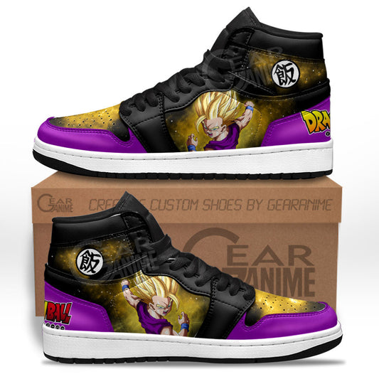 Gohan Super Saiyan Sneakers Custom Dragon Ball Anime Shoes Mix GalaxyGear Anime