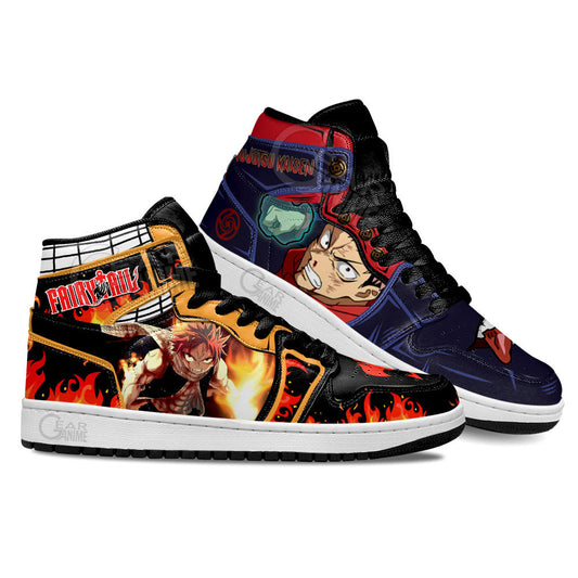 Yuji Itadori and Natsu Dragneel Anime Custom Shoes Gear Anime