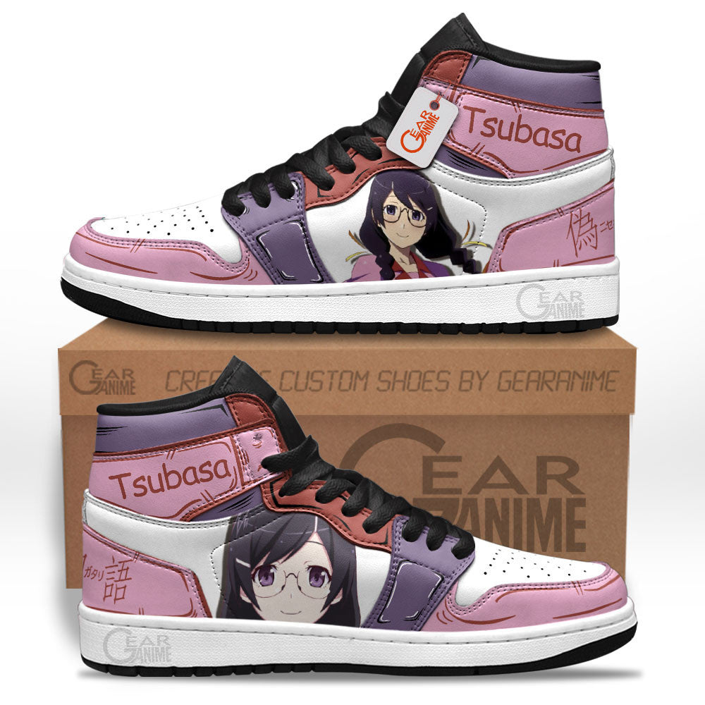Nisemonogatari Tsubasa Hanekawa Custom Anime Shoes MN1001 Gear Anime